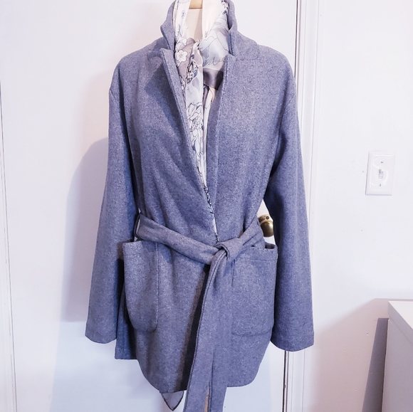 Love Tree Jackets & Blazers - Love Tree Gray Jacket Coat